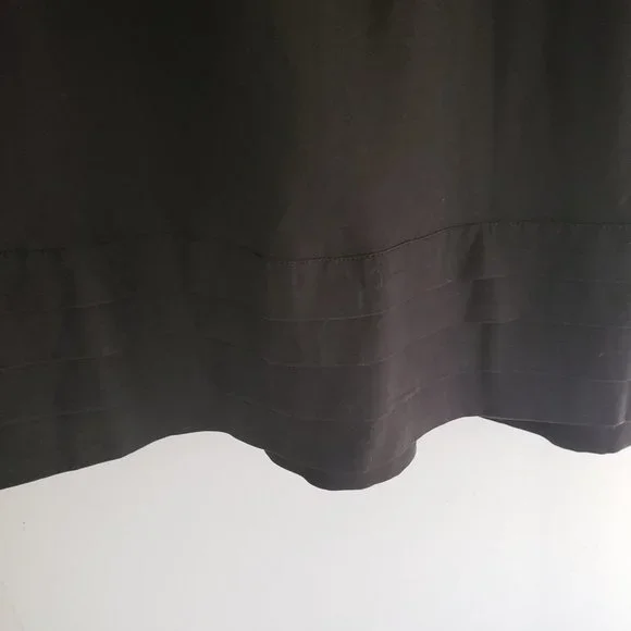 Silk Babydoll Mini Dress with Square Neck & Rose Detail - Picture 4 of 8